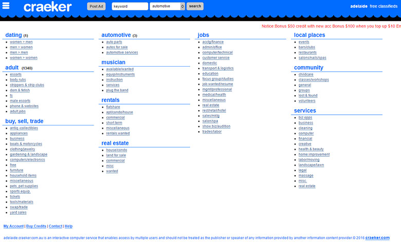 Craeker 澳洲分類信息網
